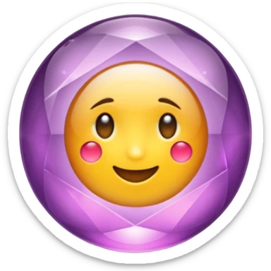 Cristal púrpura sticker