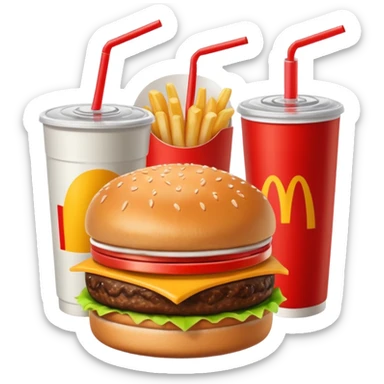 1990’s McDonald’s meal sticker