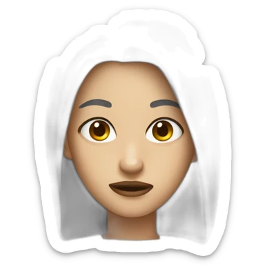 Sick of femelle sticker