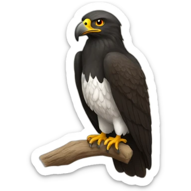 Buzzard-black-one-peruvian sticker