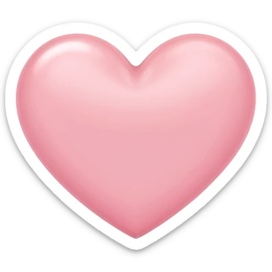 A cute light pink heart sticker