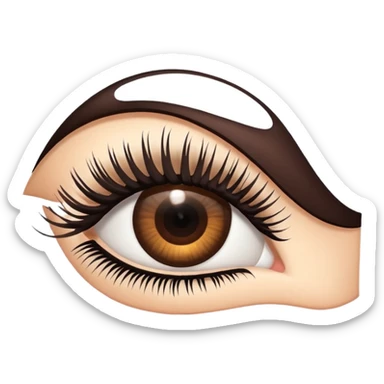 Long eyelash sticker