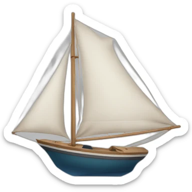 un barco de vela sticker