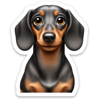 Dabble dapple mini dachshund  sticker