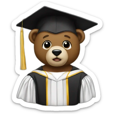 kanye west graduation bear sticker