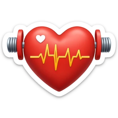 Pounding heart sticker