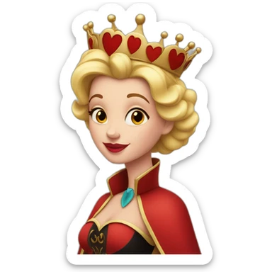 Queen Of Hearts in Disney sticker