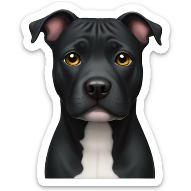Black staffy  sticker