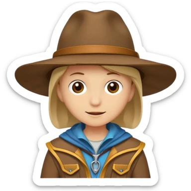 explorer hat sticker