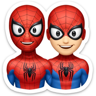 Spiderman emoji sticker