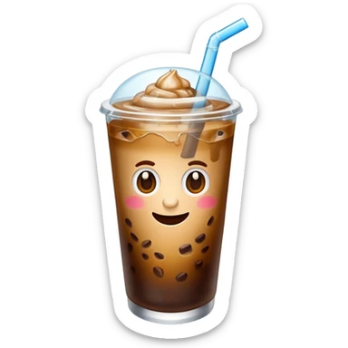 Iced coffee for summer sticker