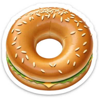 Bagel sticker