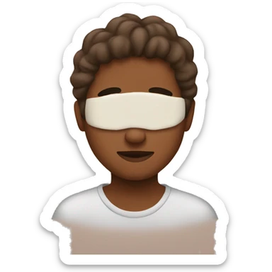 Brown person Self care sticker