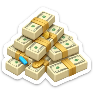 plain ivory money sticker