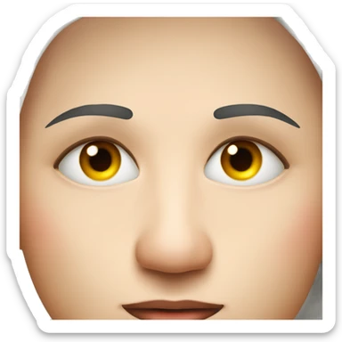 two tired eyes with red capillaries. matches support the eyelids. sticker