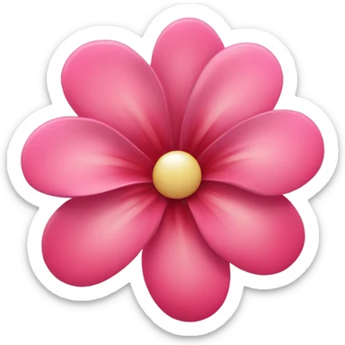 Pink red summer flower  sticker