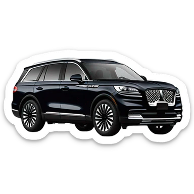 Lincoln aviator reserve suv in black sticker
