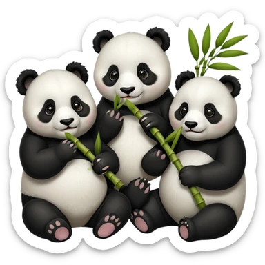 famille d'animaux chinois sticker