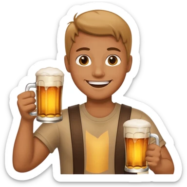 the pool should be made out of beer, and the otther should be in the pool which is a beer pool sticker