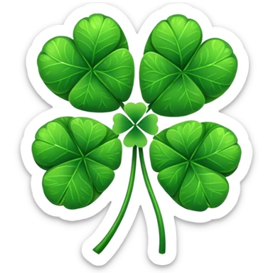 Four leaf clover sticker