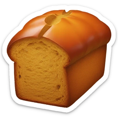 Pumpkin bread sticker