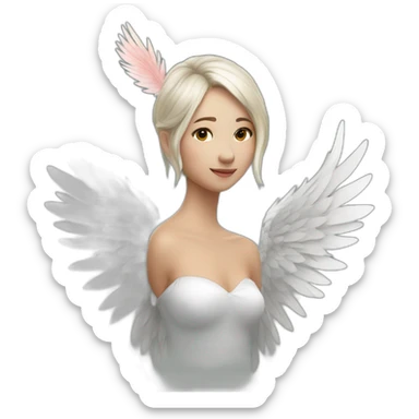 Cœur avec des ailes et une flèche sticker