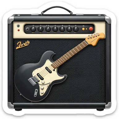 electric guitar amplifier sticker