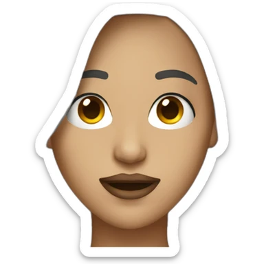 Female pop singer sticker