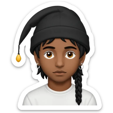 Bonnet à oreilles longues et pointues de playboi carti  sticker