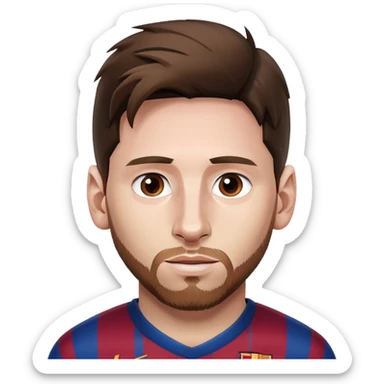 Leo Messi face sticker