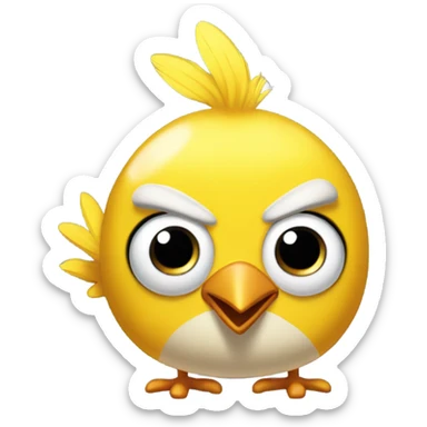 Bubbles from angry birds sticker