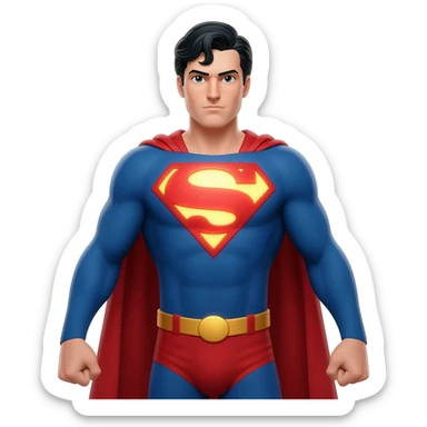 superhero superman sticker