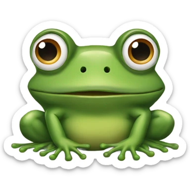 Frog sticker