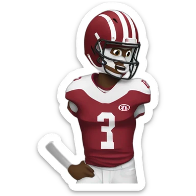 alabana crimson tide mascot  sticker