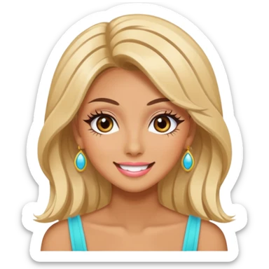 Gyaru style emoji sticker