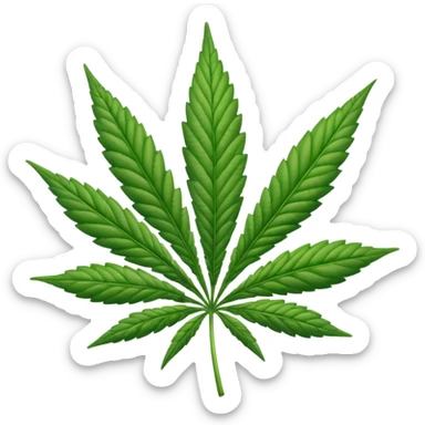 Hoja de la marihuana emoji sticker