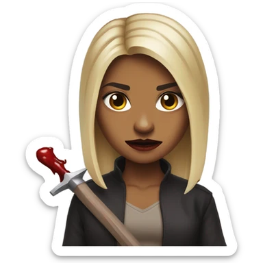 Buffy the Vampire Slayer with blood sticker