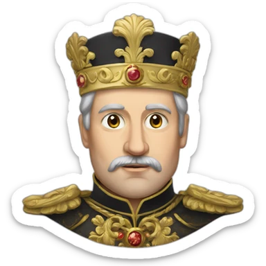 Russian Emperor Nicholas the Second sticker