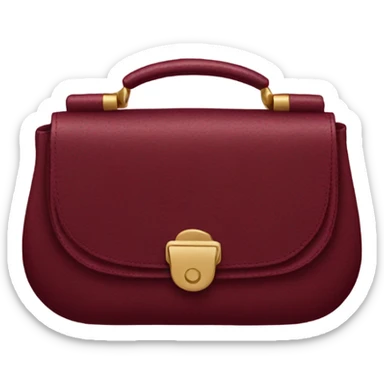 Burgundy purse sticker