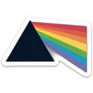 Pink floyd rainbow sticker