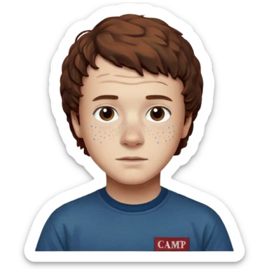 Dustin from stranger things sticker