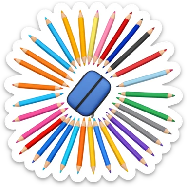 school supplies sticker