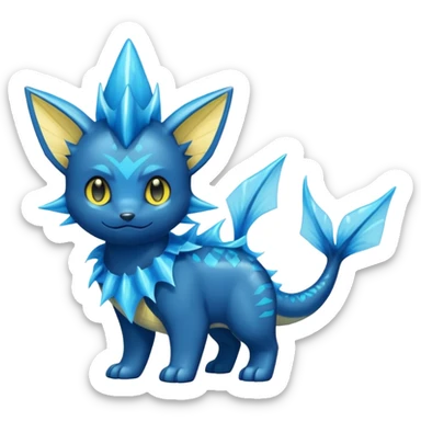 Luxray-Vaporeon-Dewott-fusion sticker