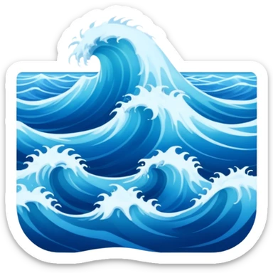 parting of the sea sticker