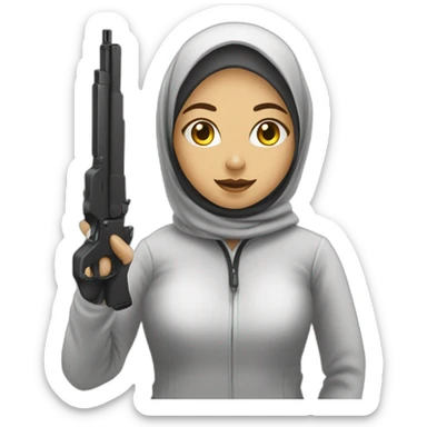 Hijabi crime scene investigator  sticker
