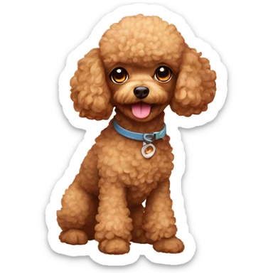 toy poodle sticker