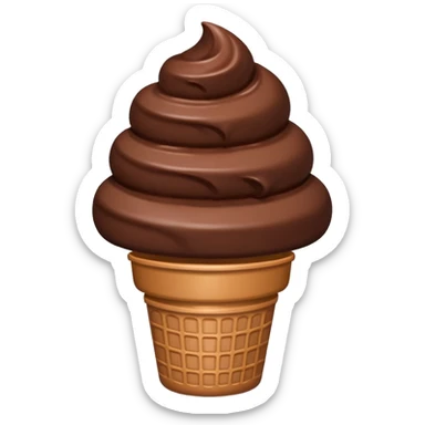 Chocolate ice cream ￼ sticker