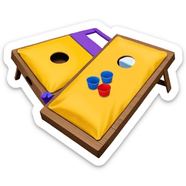 Cornhole board sticker