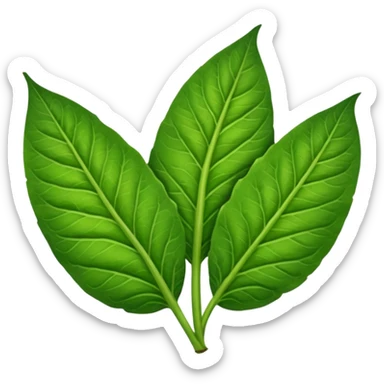 Tobacco leaf sticker