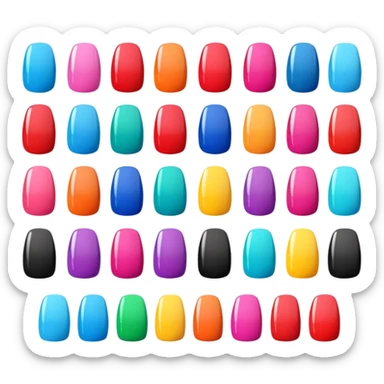 Stickers para clientes de uñas sticker